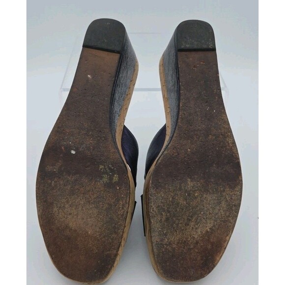 Donald Pliner Cosna Blue Elastic Cross Strap Slip‑On Wedge Sandal US 10 - Picture 7 of 8